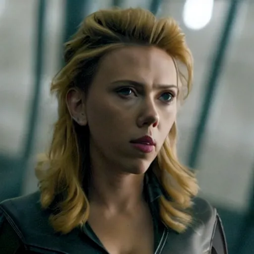 Image similar to a still of Scarlett Johansson in Battlestar Galactica (2004)