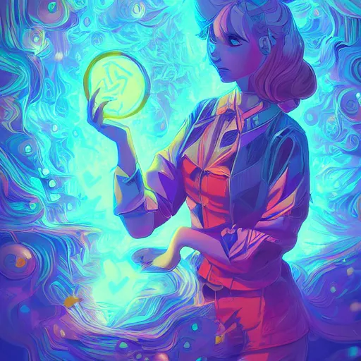 Image similar to skill magic deepdream radiating a glowing aura stuff loot legends stylized digital illustration video game icon artstation lois van baarle, ilya kuvshinov, rossdraws,