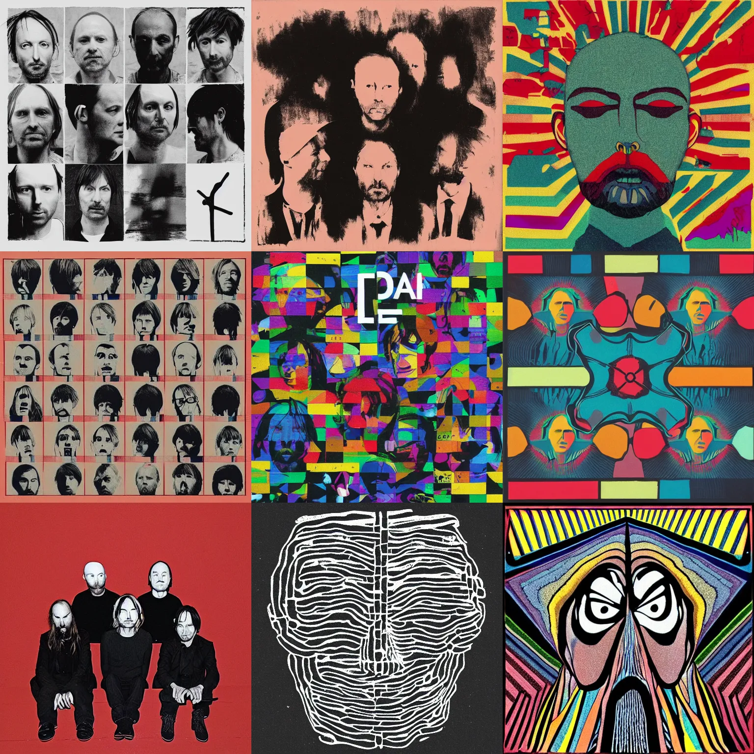 radiohead album covers
