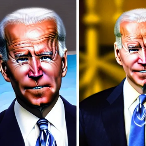 Prompt: Joe Biden combined with a Bionicle