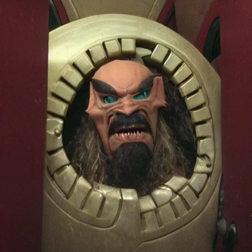 Prompt: klingon on the toilet