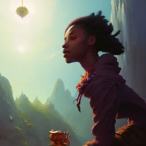 Image similar to highly detailed portrait of ja'marr chase, unreal engine, fantasy art by greg rutkowski, loish, rhads, ferdinand knab, makoto shinkai and lois van baarle, ilya kuvshinov, rossdraws, tom bagshaw, global illumination, radiant light, detailed and intricate environment h 6 0 4