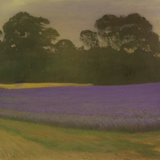 Image similar to painting of lavender field, highly detailed, beautiful lighting by james abbott mcneill whistler