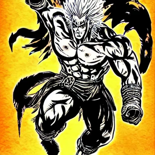 Image similar to asura wrath ink