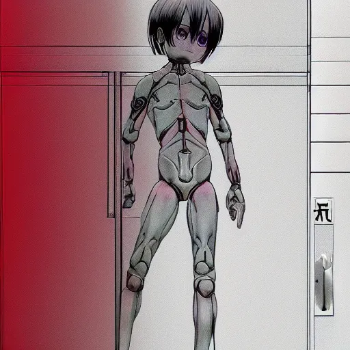 Prompt: origin doors, in the style of hiroya oku and chris cunningham, inspired by evangelion, photorealistic, epic, super technical, anime