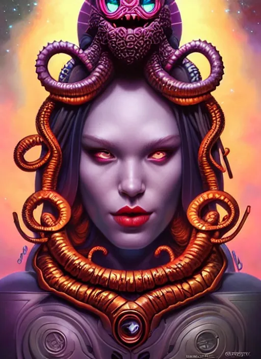 Image similar to cosmic lovecraft random marvel hero portrait, pixar style, by tristan eaton stanley artgerm and tom bagshaw.