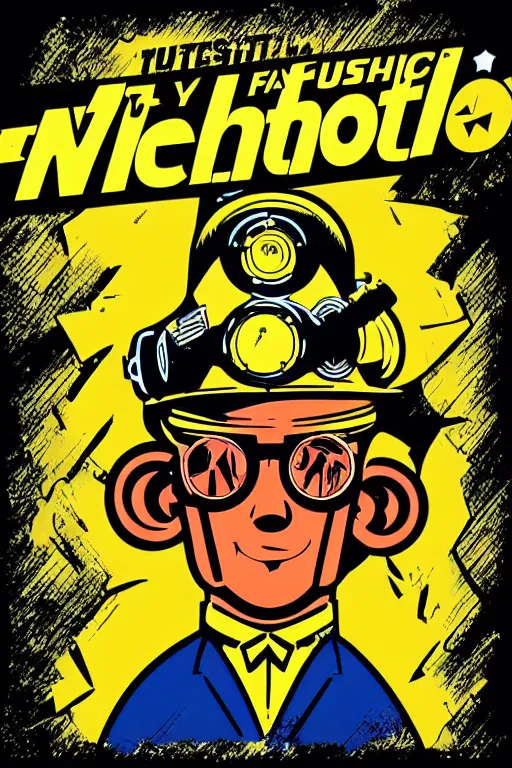 Image similar to fallout 7 6 retro futurist illustration art by butcher billy, sticker, colorful, illustration, highly detailed, simple, smooth and clean vector curves, no jagged lines, vector art, smooth andy warhol style