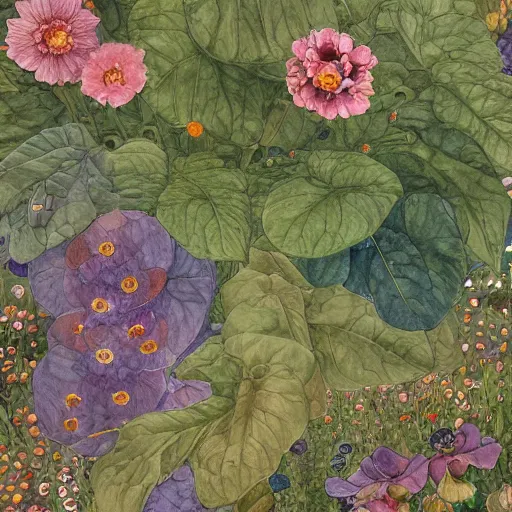 Prompt: a beautiful intricate watercolor illustration of a victorian livingroom flowers, leaves, 4 k, ultra - wide angle, by william turner, by gustav klimt, hd, trending on artstation, hyper detailed, muted intense colors