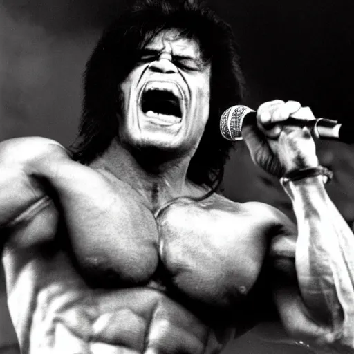 Image similar to hulk performing at woodstock