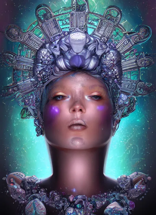 Image similar to The Goddess of Reality, detailed digital art, trending on Artstation