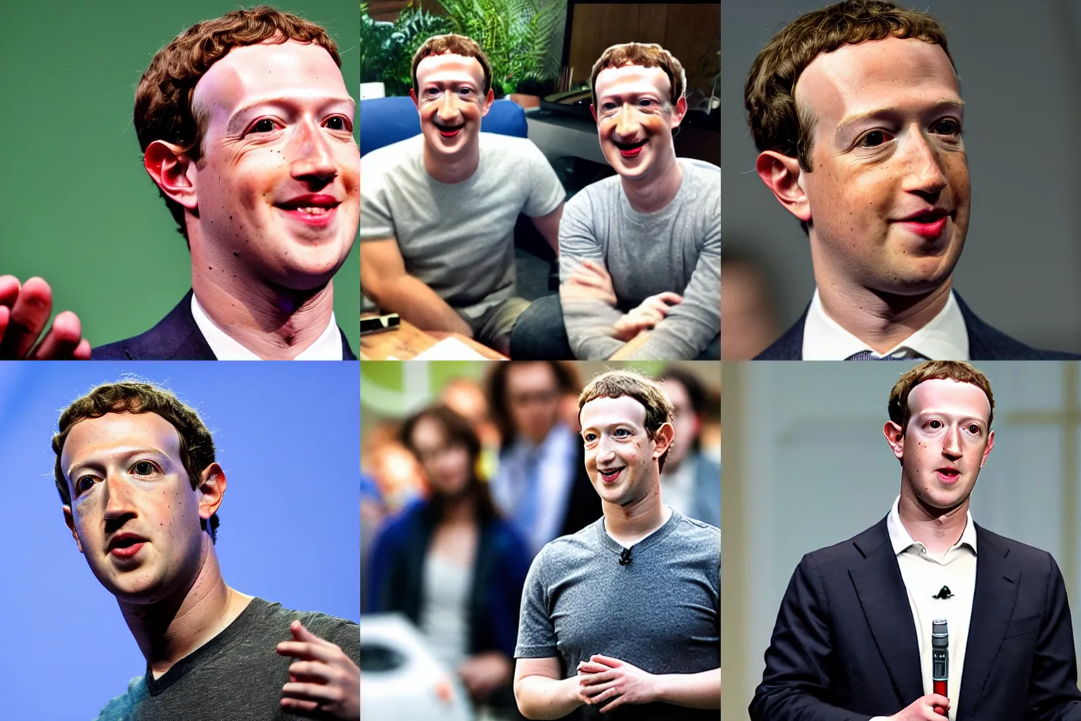 Image similar to Mark Zuckerberg as a lizard person