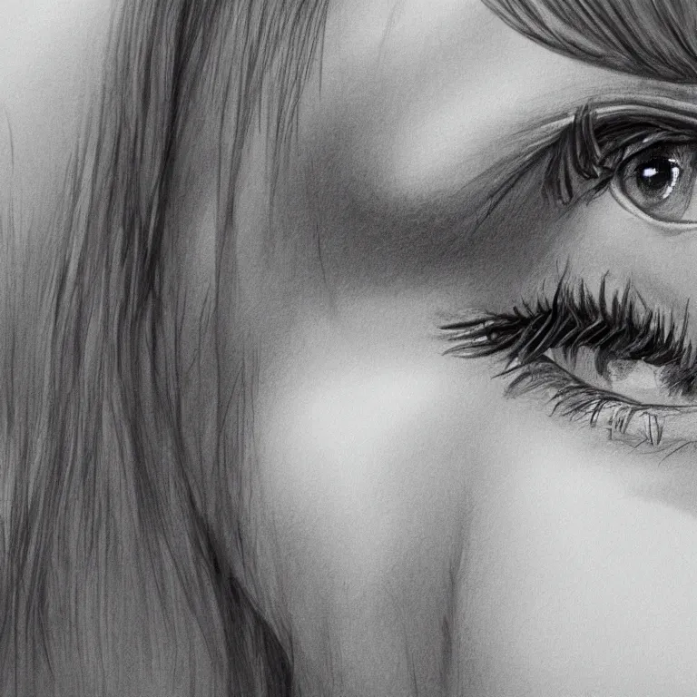 Prompt: close up of a girl crying, illustration, highly detailed, trending on art station, award winning