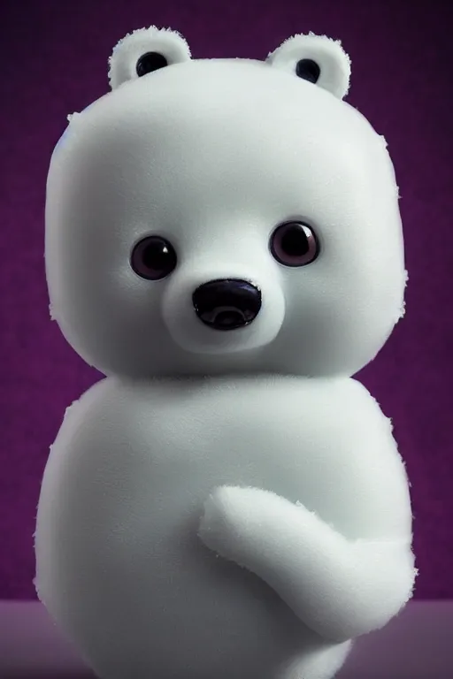 Prompt: cute porcelain ice bear doll, mark ryden style, vivid colors, high details, cinematic, 8 k resolution, beautiful detailed, photorealistic, digital painting, dark atmosphere, artstation, concept art, smooth, sharp focus, illustration, fantasy background, artstation trending, octane render, unreal engine