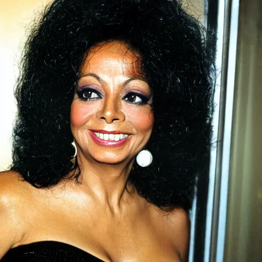 Prompt: diana ross mixed with michael jackson