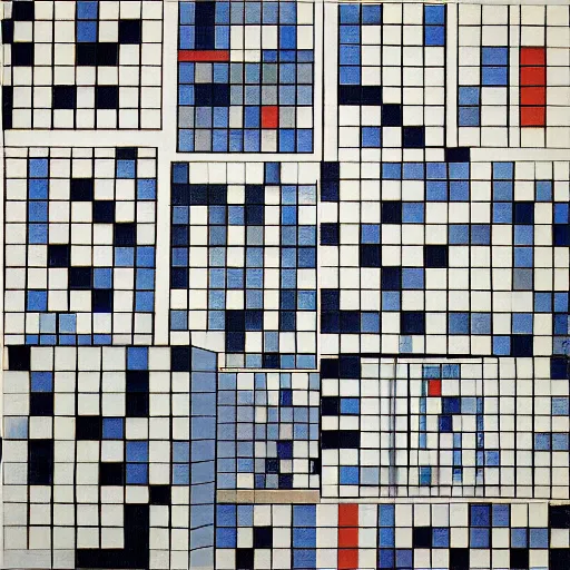 Prompt: artwork inspired by Piet mondrian