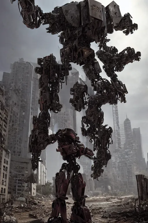 Image similar to a futurecore boxing humanoid mecha in ruin city, bright, by real steel ( 2 0 1 1 ), eve venture, raymond swanland, cryengine, post apocalyptic, mechanical structure, unreal engine 5, camouflage scheme, sharp focus, 8 k realistic, hyper detailed, bright, background by greg rutkowski, ray tracing, realistic shaded, smooth face