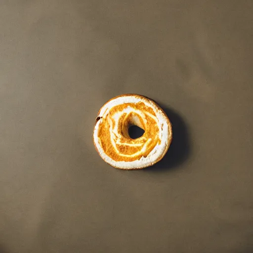 Image similar to a happy bagel