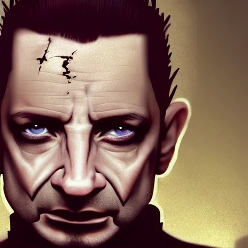 Prompt: portrait of dave gahan as a young zombie with cuts on it's face, 7 days to die zombie, fine art, award winning, intricate, elegant, sharp focus, cinematic lighting, highly detailed, digital painting, 8 k concept art, art by guweiz and z. w. gu and alex konstad and brom, masterpiece, 8 k