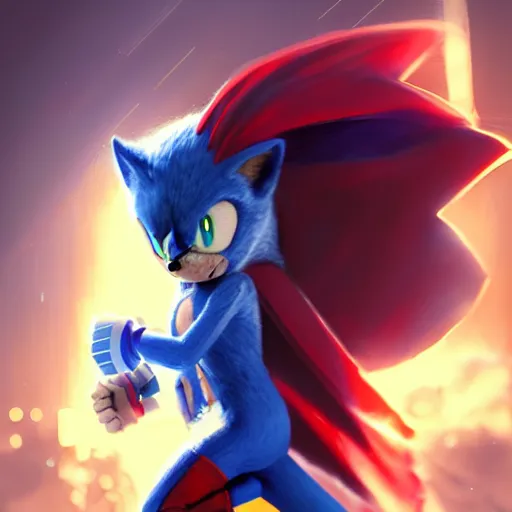 ArtStation - hyper sonic x dark sonic