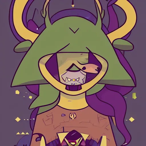 Prompt: portrait of Huntress Wizard from adventure time, in the style of adventure time, ultra-detailed 4k, beautiful inking lines, stunning gradient colors, trending on artstation, digital illustration, character design, concept art