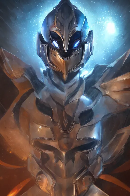 Image similar to helmet armor guardian destiny in witch queen illumination ray tracing hdr fanart arstation by sung choi robot ninja mask and eric pfeiffer and gabriel garza and casper konefal