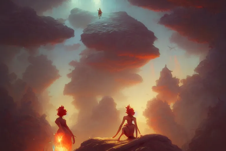 Image similar to The Lucid Dreaming Book, by Peter Mohrbacher and Andreas Rocha and Craig Mullins