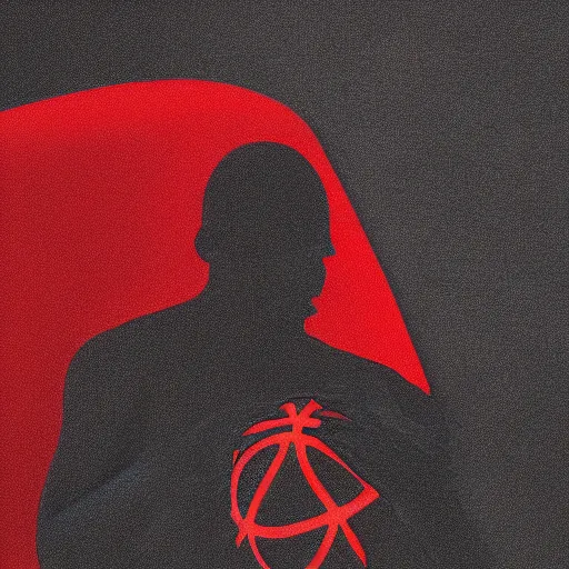 Image similar to big black demon shadow figure standing behind someone making the bed wearing a red basketball cap, nightmare digital art, artstation, ultra detailed, beautiful aesthetic art