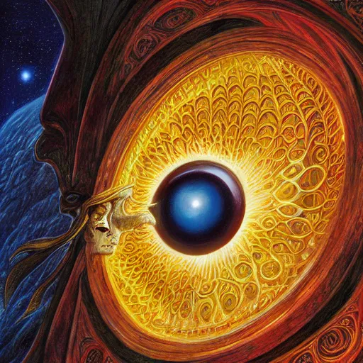 Prompt: eye of Sauron by Mark Brooks, Donato Giancola, Victor Nizovtsev, Scarlett Hooft, Graafland, Chris Moore