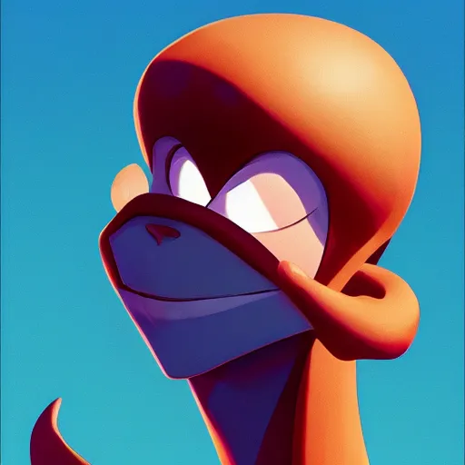 Image similar to face icon stylized minimalist earthworm jim, loftis, cory behance hd by jesper ejsing, by rhads, makoto shinkai and lois van baarle, ilya kuvshinov, rossdraws global illumination