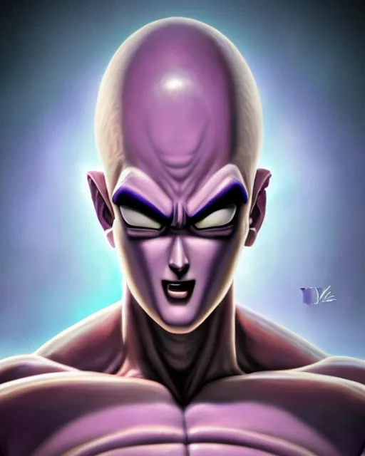Prompt: an epic comic book style full body portrait painting of frieza, elegant, character design by Mark Ryden and Pixar and Hayao Miyazaki, unreal 5, DAZ, hyperrealistic, octane render, cosplay, RPG portrait, dynamic lighting, intricate detail, summer vibrancy, cinematic