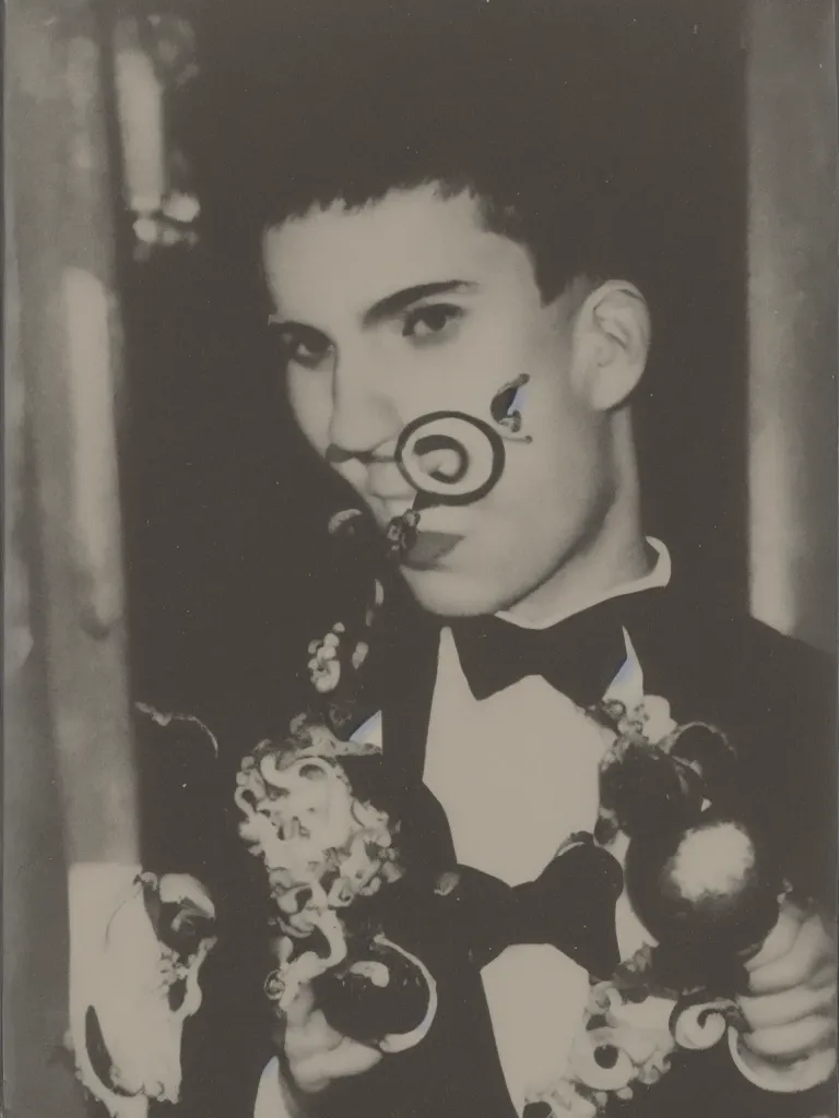 Image similar to Polaroid of an octopus at his high school prom, portrait by David friedric