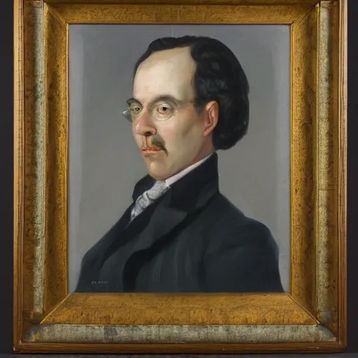 Prompt: a portrait painting of stanford soaper