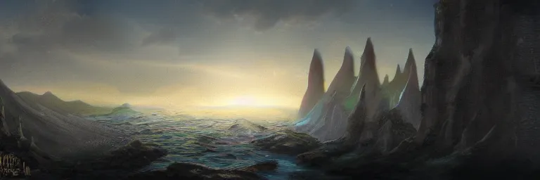 Image similar to matte painting