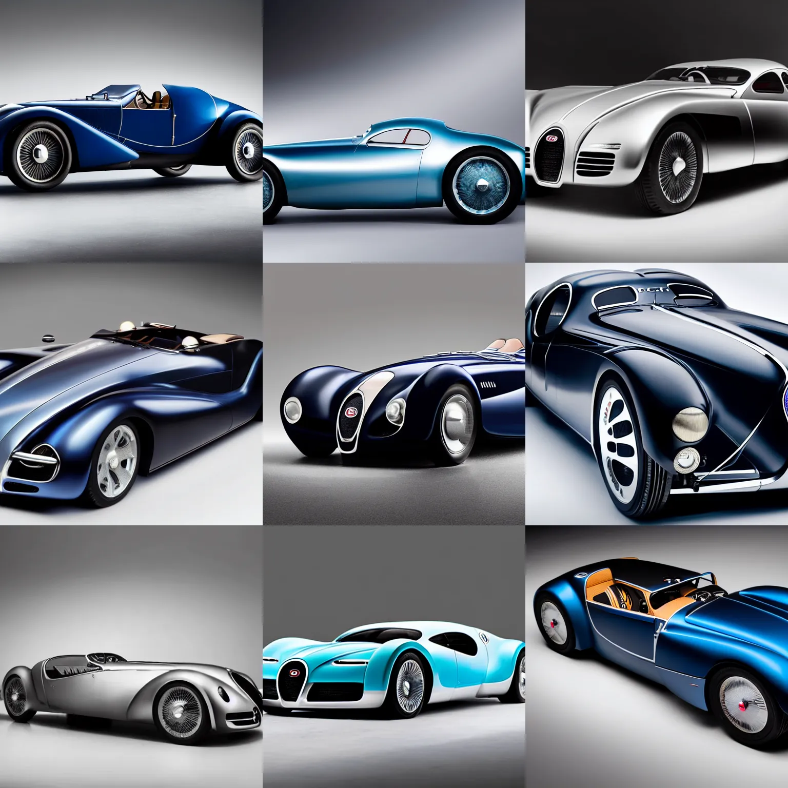 Image similar to a 2 0 2 5 bugatti type 5 7 sc atlantic concept, studio lighting