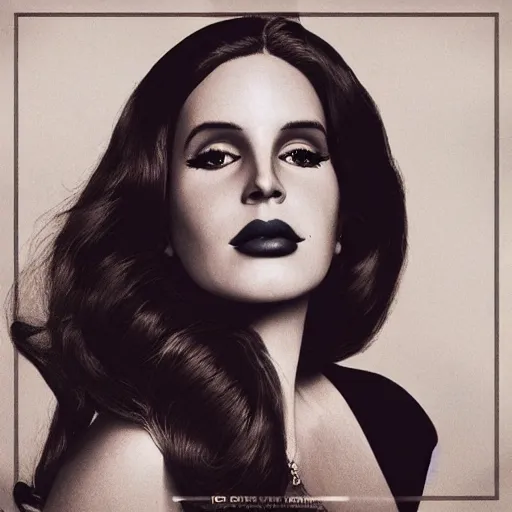 Image similar to Lana del rey album cover, photorealistic