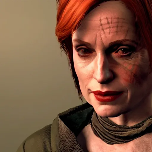 Prompt: Dana Scully in God of War III (2015), ps4 in-game cinematic, 5k