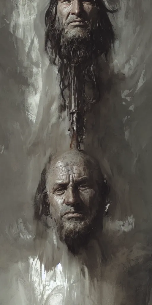 Prompt: a character study of the ancient historical biblical evil pagan king ahab of Israel by craig mullins and marc simonetti, Ross Tran and WLOP, by Andrew Wyeth and Gerald Brom, In the style of John singer Sargent and James gurney, ARTSTATION, cgsociety, polycount, character design, CINEMATIC, AWE INSPIRING, BEAUTIFUL, ART GERM