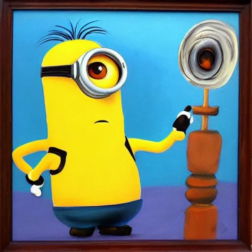 Prompt: minion, painting, davinci