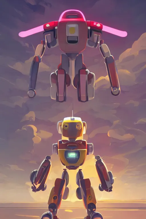 Image similar to metabots medabots medarotto medarot robot minimalist comics, behance hd by jesper ejsing, by rhads, makoto shinkai and lois van baarle, ilya kuvshinov, rossdraws global illumination ray tracing hdr radiating a glowing aura