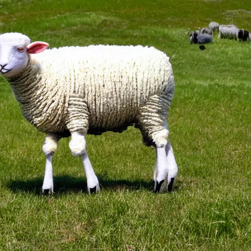 Image similar to humanoid sheep