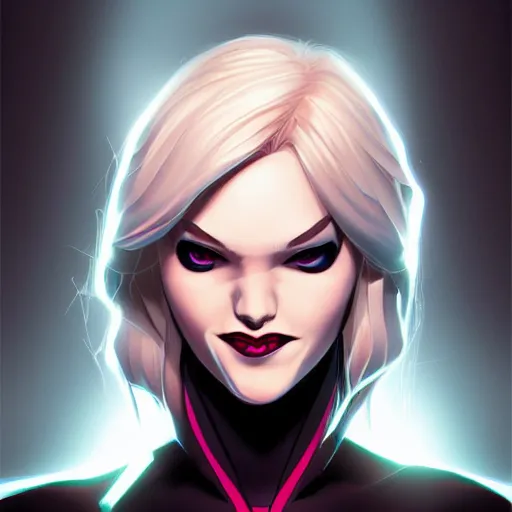 Prompt: spider - gwen, portrait, cinematic lighting, art by artgerm