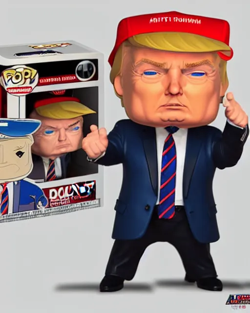 Prompt: donald trump as a funko pop, studio lighting, artstation, 4 k, highly detailed