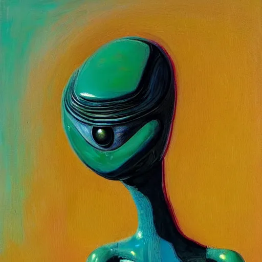 Image similar to alien by wayne thiebaud