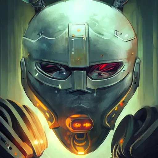 Image similar to cyberpunk viking helmet mask warrior goddess robot ninja fantasy, art gta 5 cover, official fanart behance hd artstation by jesper ejsing, by rhads, makoto shinkai and lois van baarle, ilya kuvshinov, ossdraws