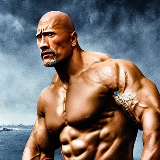 Prompt: Dwayne Johnson skinny 4K quality super realistic