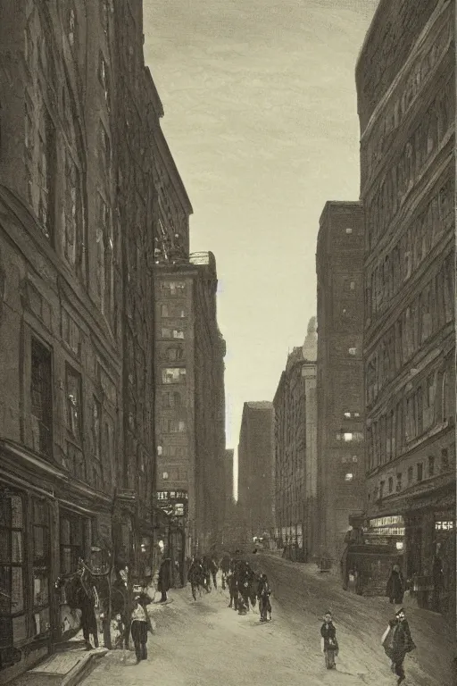 Prompt: Photography night city buildings street scene,by Woelfel, Brandon.