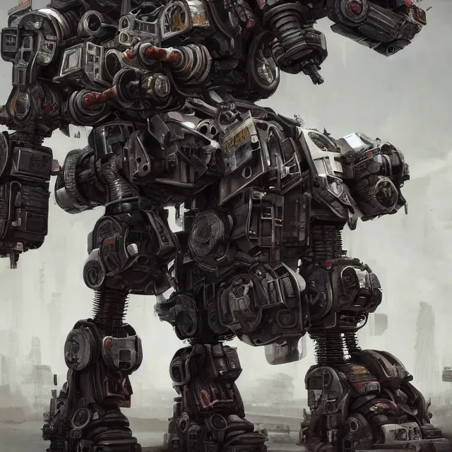 Image similar to greeble, mech kitbash, intricate mechanic, modern technology, gritty, cgsociety