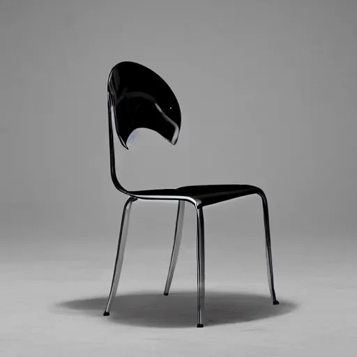 Image similar to futuristic luxury chair from stainless steel design by tom dixon