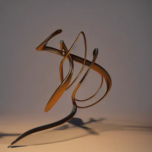 Image similar to a sculpture in bronze depicting music notation, 8 k, unreal engine, cinematic light, art installation,