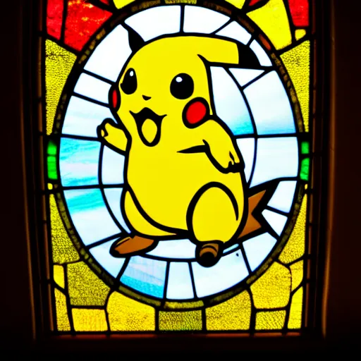 STL file Stained glass of Pikachu (Pokémon) 🖼️・3D printing model to  download・Cults